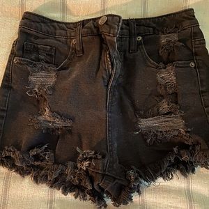 Massimo size 2 black Jean shorts